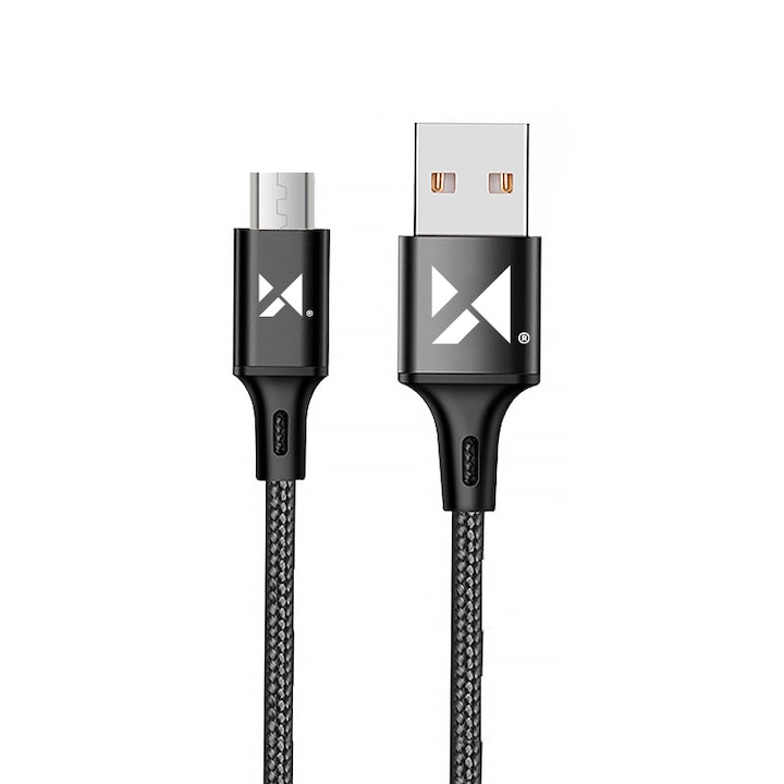 Wozinsky kábel USB kábel - microUSB 2.4A 1m fekete (WUC-M1B)