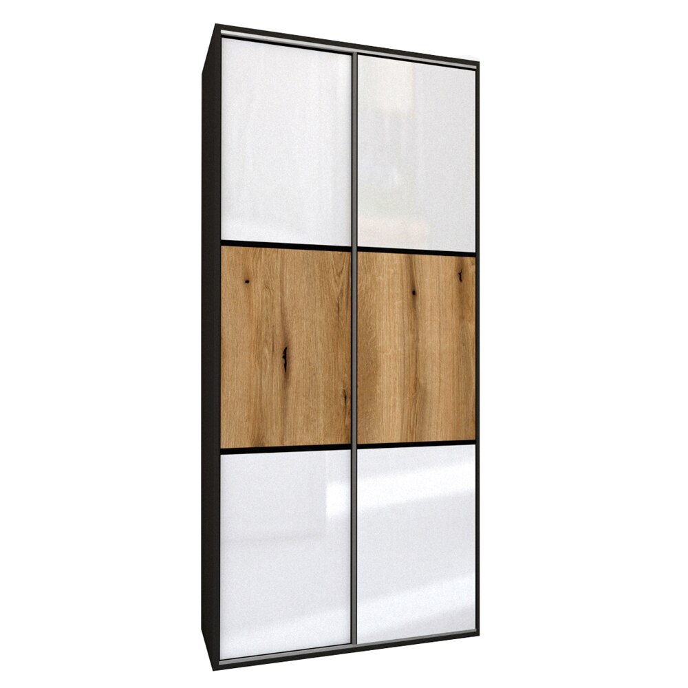 Dressing Genarom LEX C, Gri Lucios / Stejar Wotan M, 120 x 218 x 66 cm