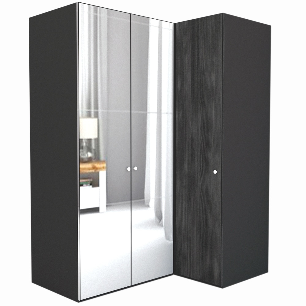 Dulap de Colt Genarom LEX Model B, Oglinda / Decor 8509, 170-117 x 240 x 66 cm