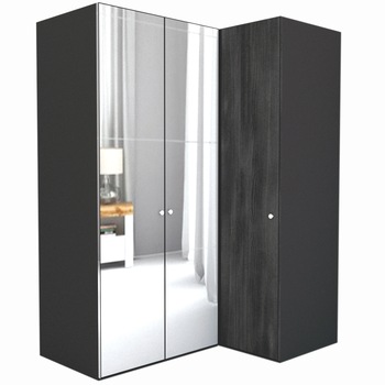 Dulap de Colt Genarom LEX Model B, Oglinda / Decor 8509, 170-117 x 240 x 66 cm Dulap de Colt Genarom LEX Model B, Oglinda / Decor 8509, 170-117 x 240 x 66 cm