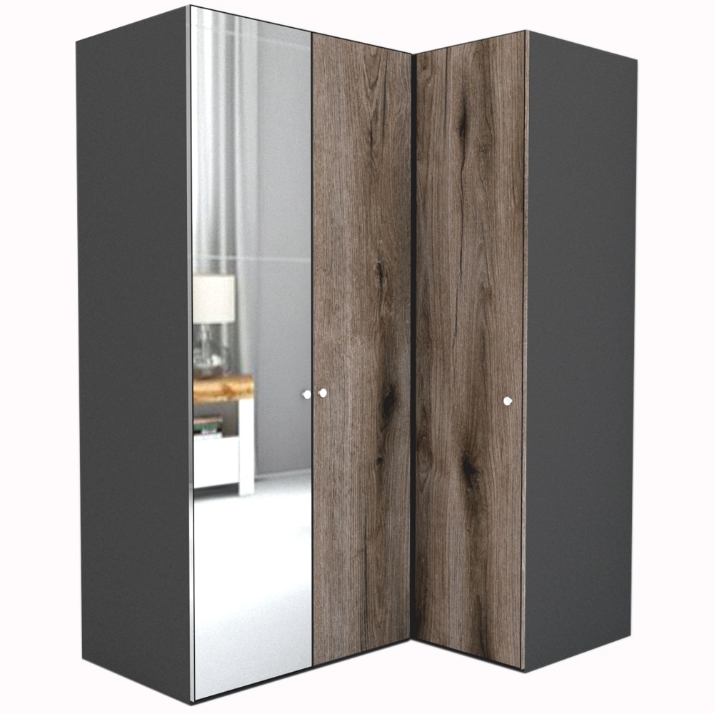 Dulap de Colt Genarom LEX Model B, Decor K366 O / Oglinda, 170-117 x 240 x 66 cm