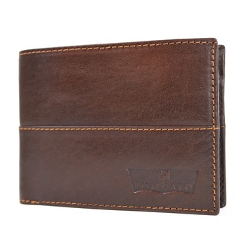 Portofel pentru barbati Roncato PT715, piele naturala, maro inchis Portofel pentru barbati Roncato PT715, piele naturala, maro inchis