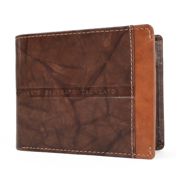 Portofel pentru barbati Roncato PT716, piele naturala, maro Portofel pentru barbati Roncato PT716, piele naturala, maro