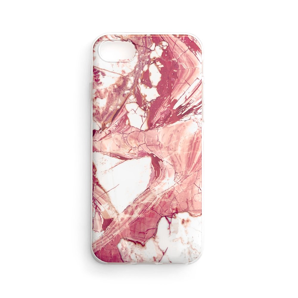 Husa Wozinsky Marble pentru Samsung Galaxy A02s, TPU, Roz