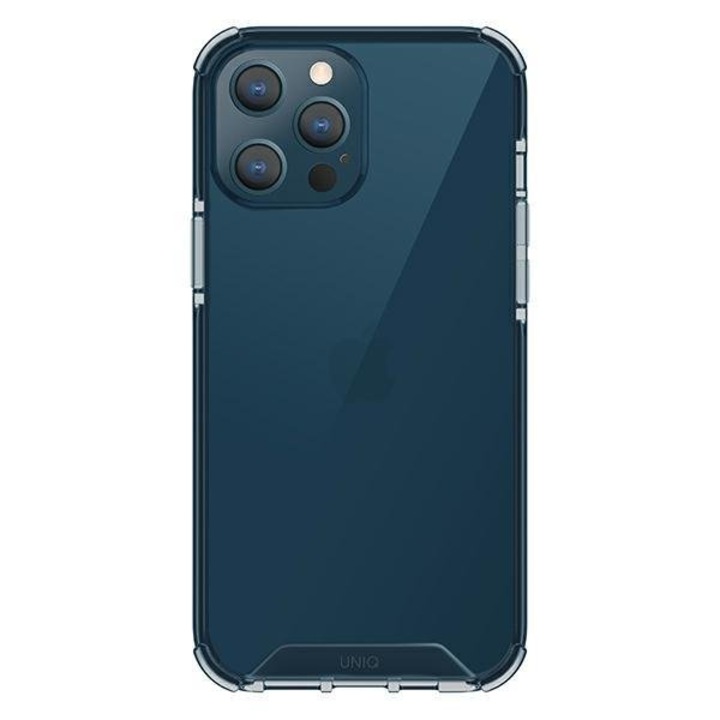 Apple iPhone 12 / 12 Pro Uniq Combat ütésálló telefontok, Átlátszó/Kék