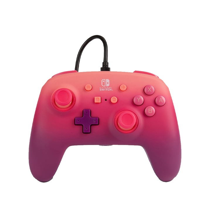 Кабелен контролер Power A Fuchsia Fantasy Nintendo Switch Enh