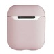 Husa casti Uniq Lino pentru AirPods 1/2, Silicon, Roz