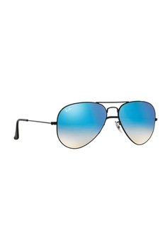 Ochelari de soare barbati, Rayban 3025-aviator 002/4o, Metal, 58-14-135, Negru/Albastru Ochelari de soare barbati, Rayban 3025-aviator 002/4o, Metal, 58-14-135, Negru/Albastru
