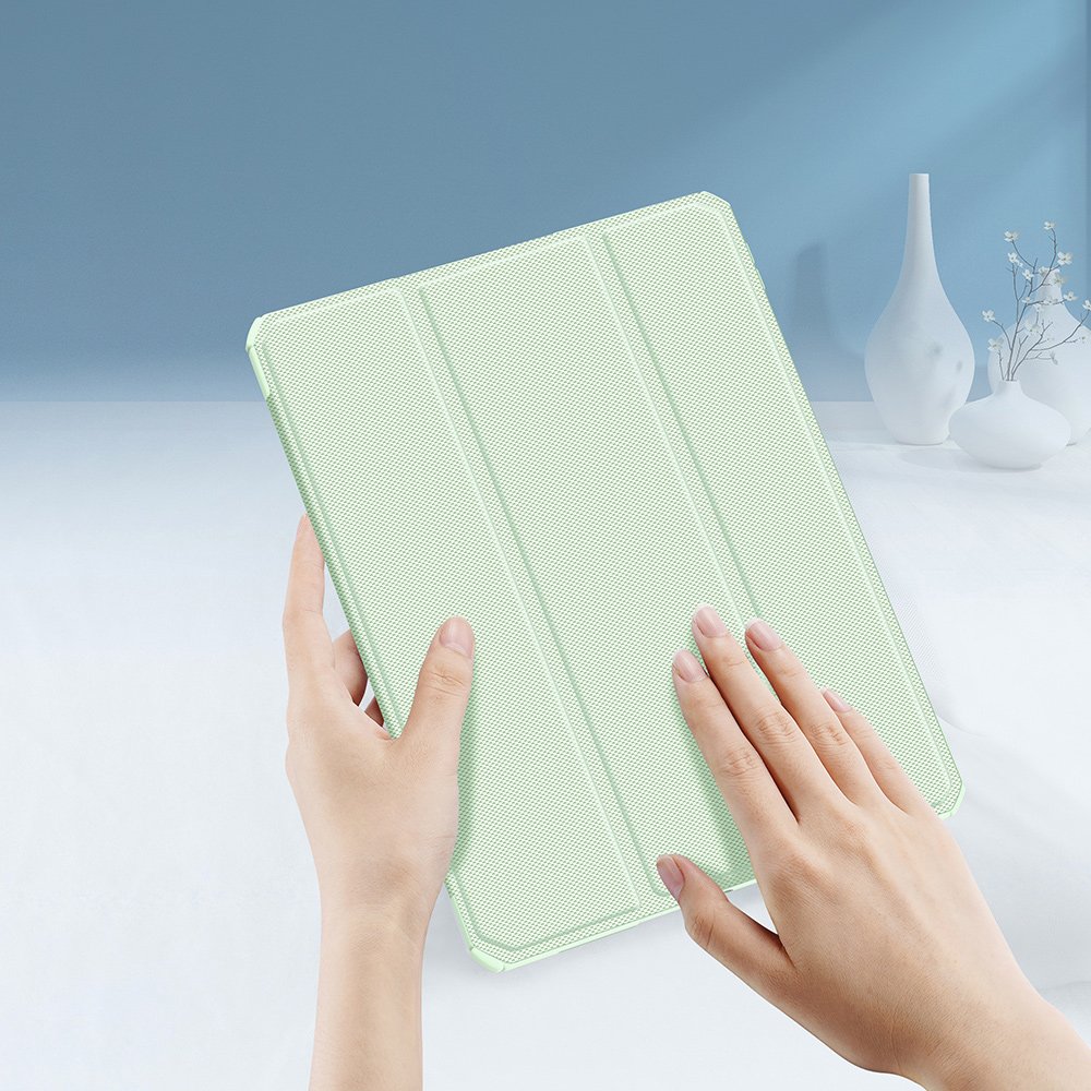 Husa de protectie Premium Quality, pentru Apple iPad Air, 2020/2022, cu suport pentru Pen, Flip cover, Verde deschis