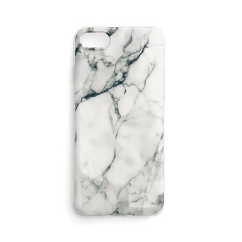 Husa Wozinsky, Marble, Poliuretan, compatibila cu iPhone 13, Alb Husa Wozinsky, Marble, Poliuretan, compatibila cu iPhone 13, Alb