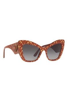 Ochelari de soare, Dolce & Gabbana, Cat-eye, Plastic, 54-20-140, Rosu/Galben Ochelari de soare, Dolce & Gabbana, Cat-eye, Plastic, 54-20-140, Rosu/Galben