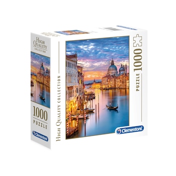 Puzzle Clementoni High Quality Collection - Lighting Venice, 1000 piese Puzzle Clementoni High Quality Collection - Lighting Venice, 1000 piese