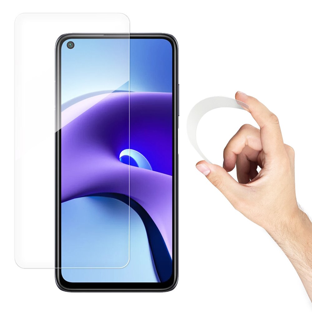 Folie protectie hibrid Wozinsky, Nano Flexi Glass, Pentru Xiaomi Redmi Note 9T 5G, Transparent