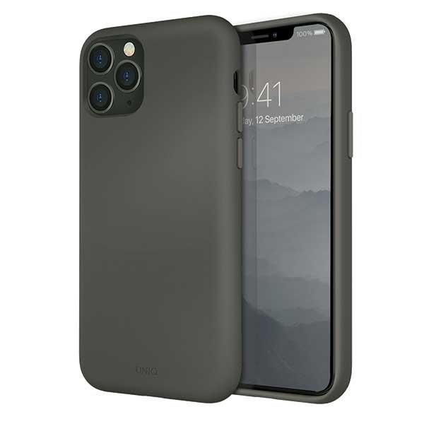 Husa de protectie Uniq Lino Hue pentru iPhone 11 Pro, Silicon, Gri