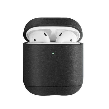 Husa casti Uniq Terra pentru AirPods 1/2, Piele naturala, Negru Husa casti Uniq Terra pentru AirPods 1/2, Piele naturala, Negru