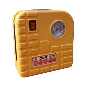 Compresor auto compact pentru umflat roti, afisaj analogic, 18 bar Compresor auto compact pentru umflat roti, afisaj analogic, 18 bar