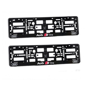 Set 2 bucati suport numar inmatriculare Sline, Audi Set 2 bucati suport numar inmatriculare Sline, Audi