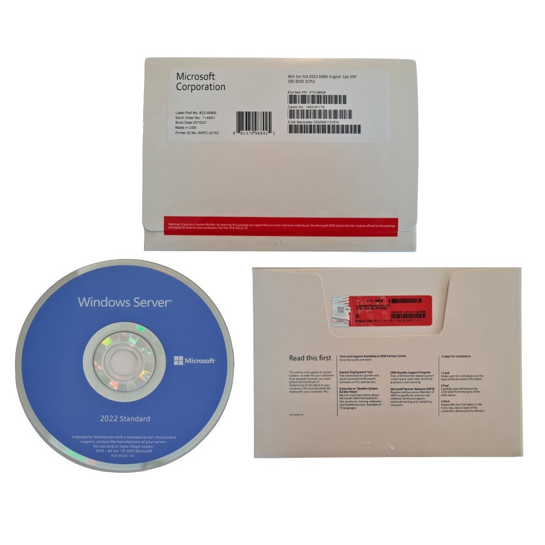 Windows Server Standard 2022 64bit English DSP DVD - eMAG.ro