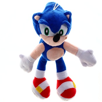 Jucarie de plus Sonic Hedgehog, functie muzicala, 34 cm Jucarie de plus Sonic Hedgehog, functie muzicala, 34 cm