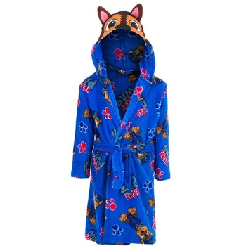 Halat de baie, poliester, Chase, albastru 110-116 CM Halat de baie, poliester, Chase, albastru 110-116 CM