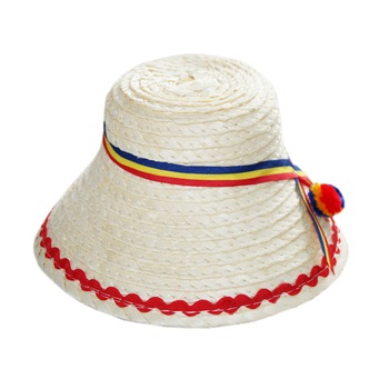 Clop traditional pentru copii, crem-rosu, REC1683 Clop traditional pentru copii, crem-rosu, REC1683