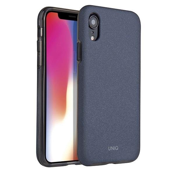 Husa de protectie Uniq Lithos pentru iPhone XR, Policarbonat, TPU, Albastru