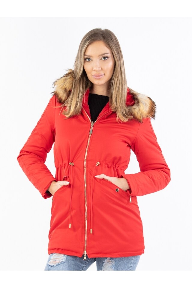 Geaca Dama Brannon Rosu, M