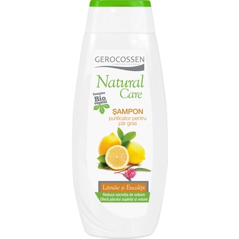 Sampon purifiant cu lamaie si eucalipt Gerocossen Natural Care, pentru par gras, 400 ml Sampon purifiant cu lamaie si eucalipt Gerocossen Natural Care, pentru par gras, 400 ml