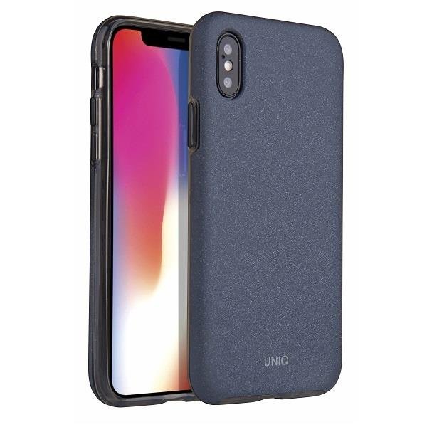 Husa de protectie Uniq Lithos pentru iPhone X / XS, Policarbonat, TPU, Albastru