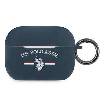 Husa de protectie pentru AirPods Pro, U.S. Polo Assn, PC/TPU, Albastru Husa de protectie pentru AirPods Pro, U.S. Polo Assn, PC/TPU, Albastru