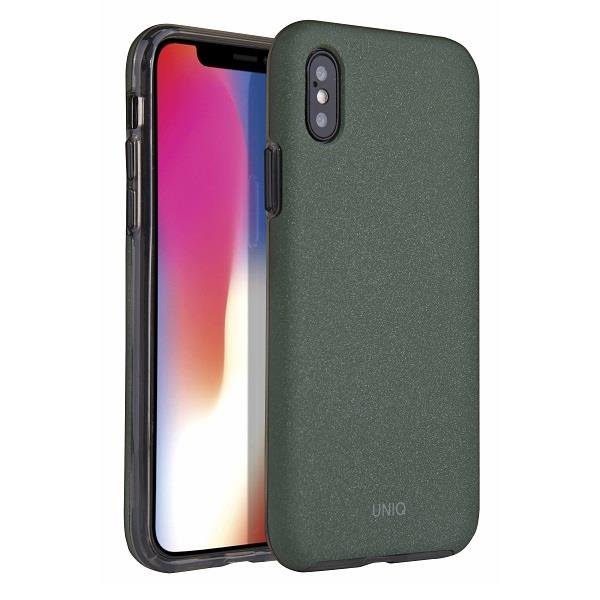 Husa de protectie Uniq Lithos pentru iPhone X / XS, Policarbonat, TPU, Verde