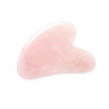 Piatra de masaj Gua Sha cuart roz Solanie Piatra de masaj Gua Sha cuart roz Solanie