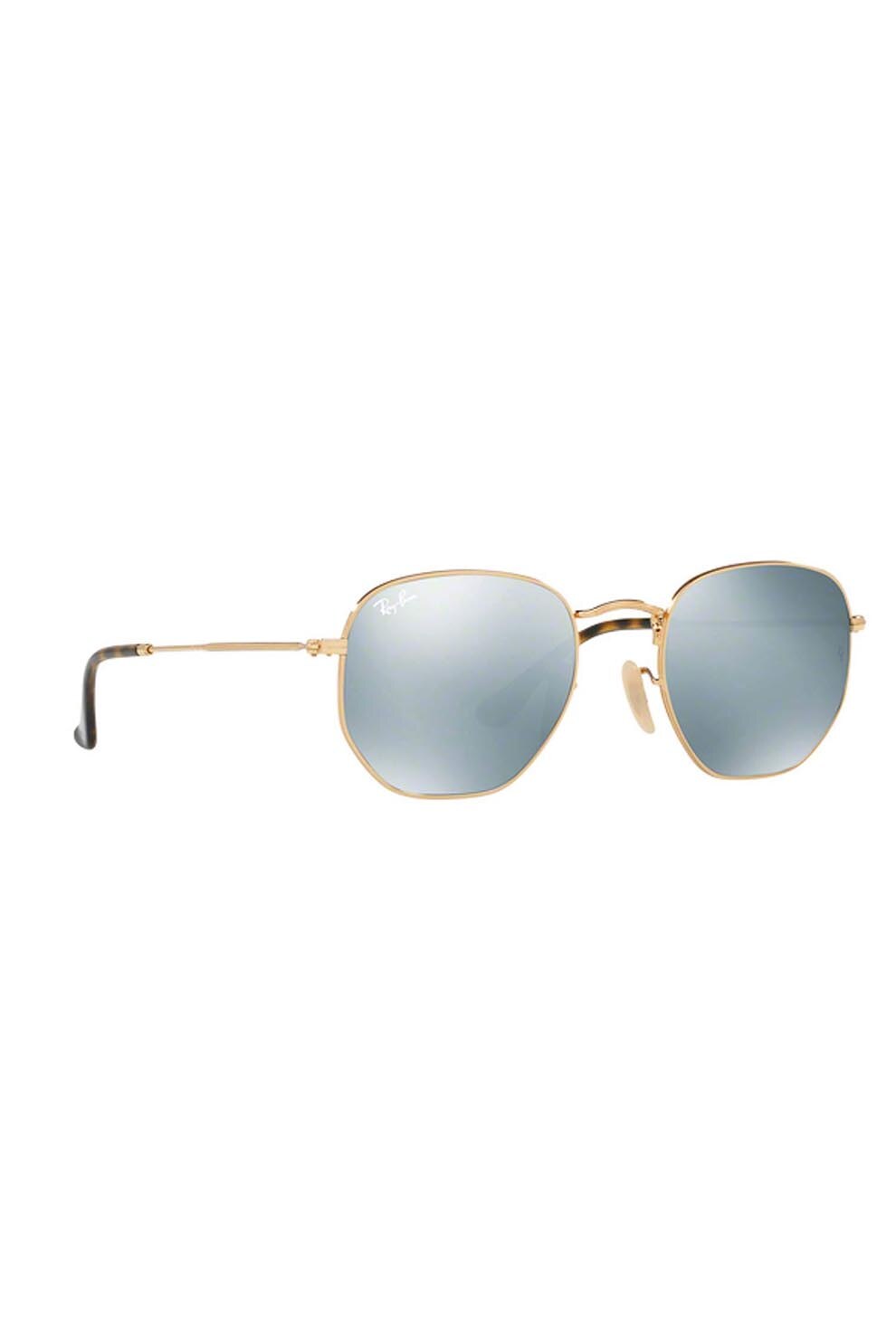 Ochelari de soare barbati, Rayban 3548n 001/30, Metal, 54-21-145, Auriu/Gri