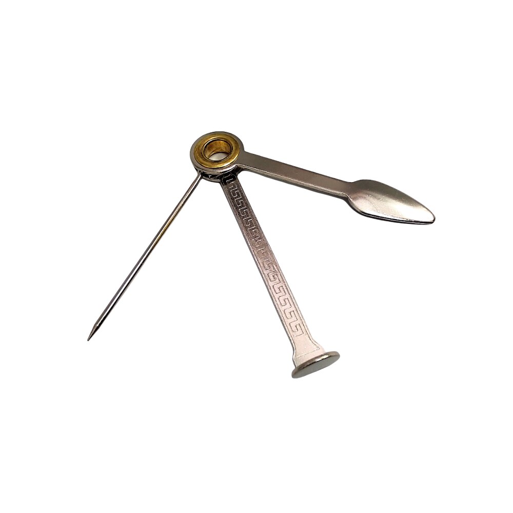 Futac pentru pipa Angelo 330120, metal, trei ustensile