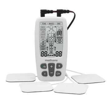 Aparat electroterapie 3 in1 Medisana TT200 88347, 22 pre-programe, 3 programe, Alb-Negru Aparat electroterapie 3 in1 Medisana TT200 88347, 22 pre-programe, 3 programe, Alb-Negru