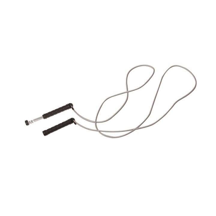 Gyakorlókötél súlyokkal, 2x120g, 3m, szürke/fekete