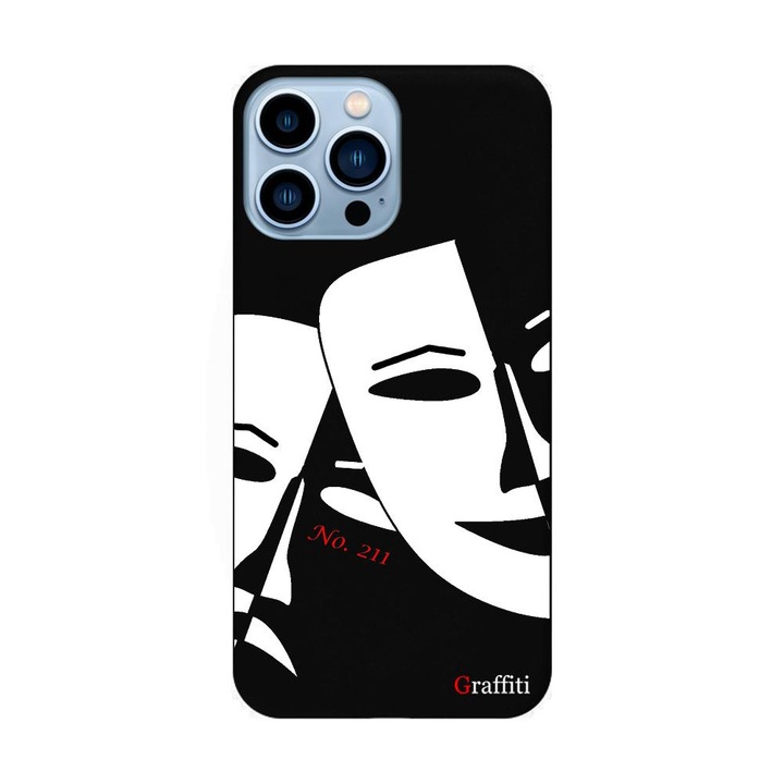 Калъф за телефон iPhone 15 Pro Max - Graffiti No.211 шарен силиконов кейс