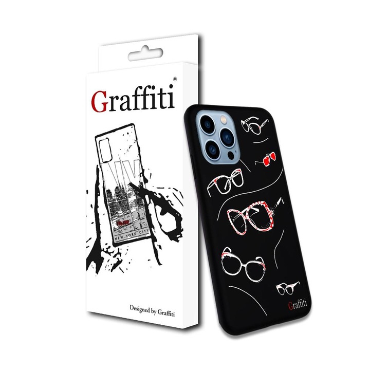 Калъф за телефон iPhone 15 Pro Max - Graffiti No.224 шарен силиконов кейс