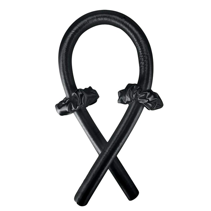 Bigudiu tip panglica RibbonCurl, accesorii incluse, usor de utilizat, 90 cm, negru, Doty