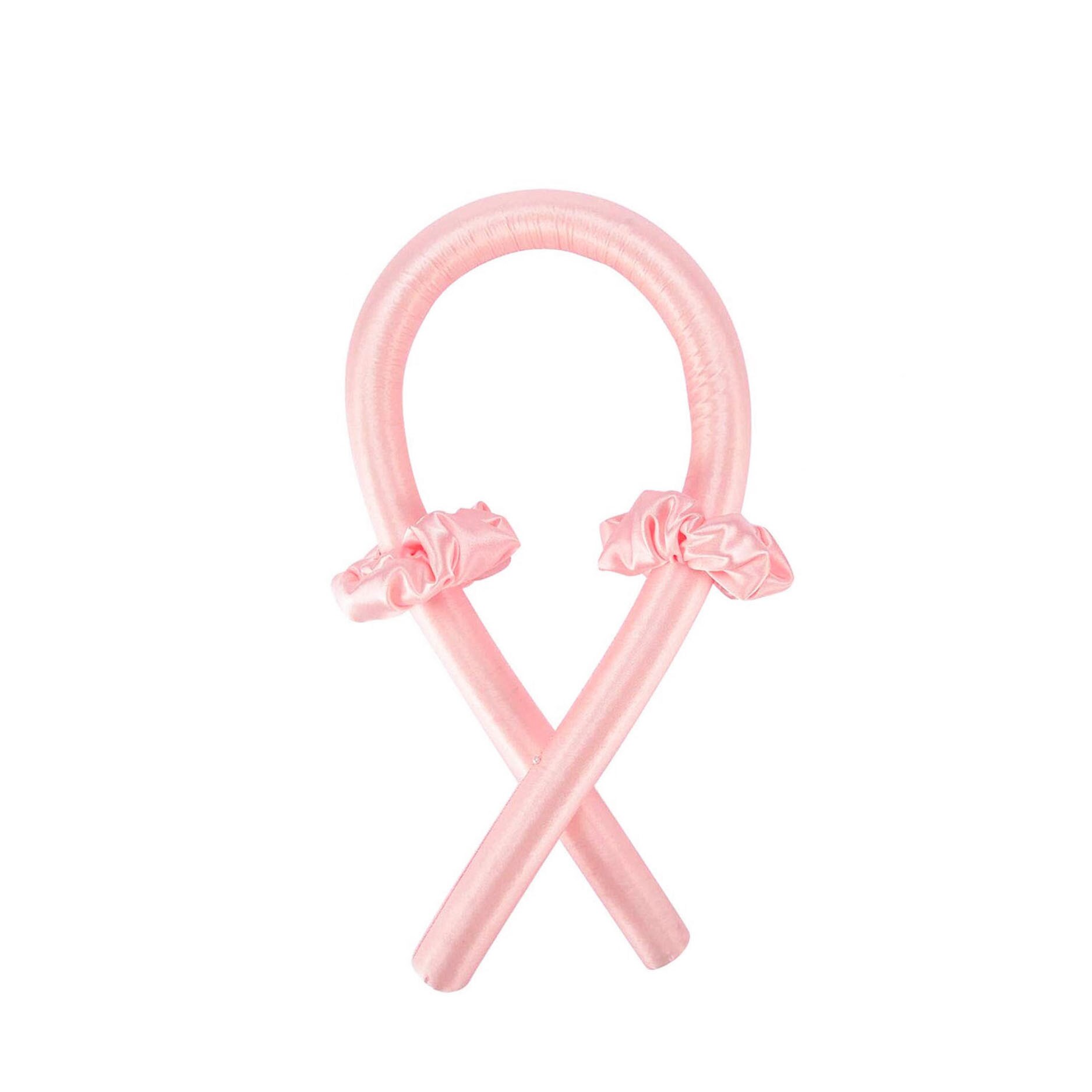 Bigudiu tip panglica RibbonCurl, accesorii incluse, usor de utilizat, 90 cm , roz pudra, Doty