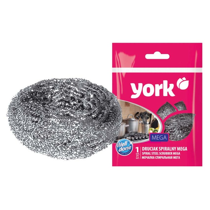 MEGA rozsdamentes acél spirálszivacs, York