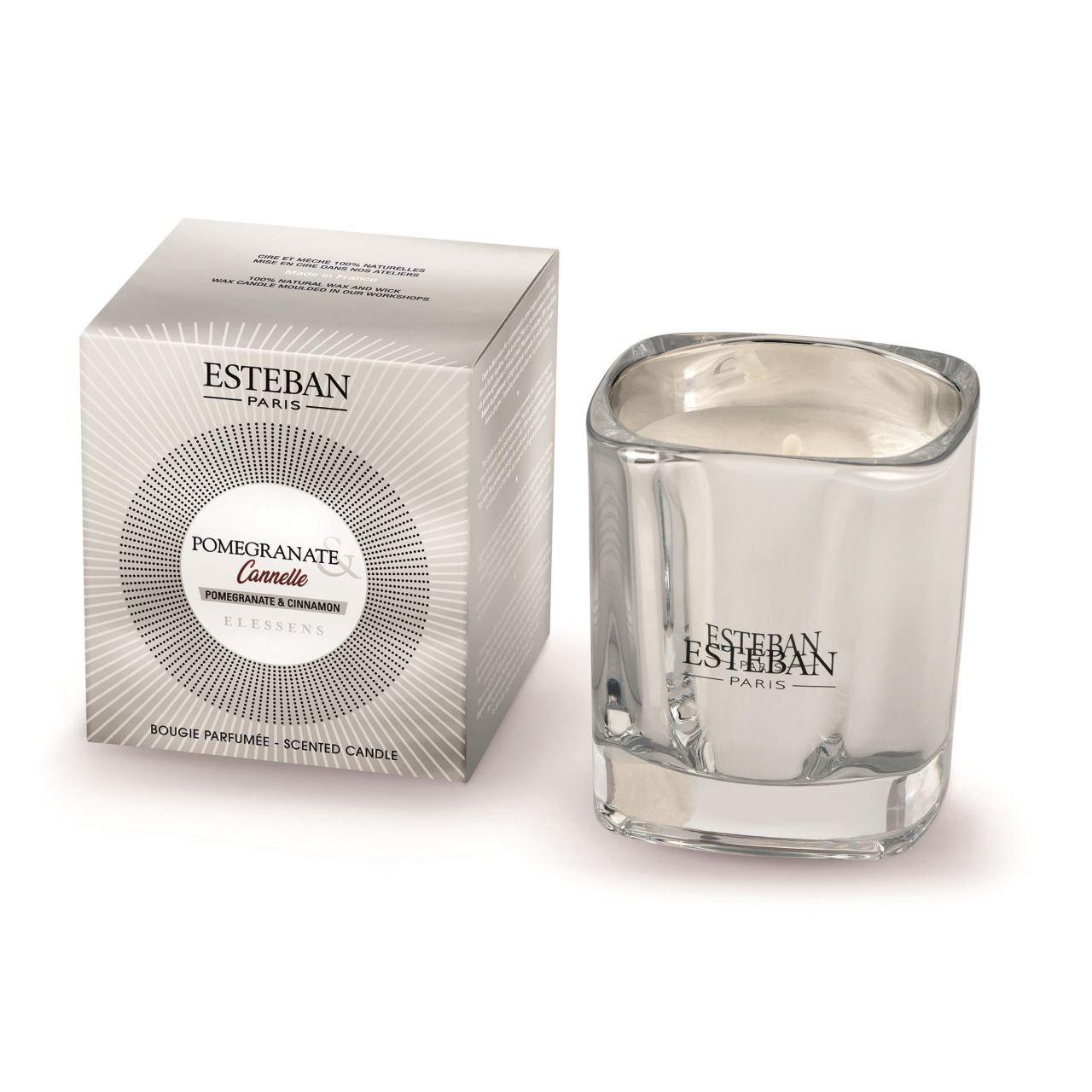 Lumanare parfumata Esteban Paris Pomegranate&Cinnamon Editie de Craciun 170 g