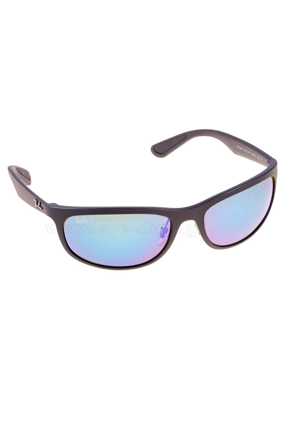 Ochelari de soare barbati, Rayban 4265 601-s/a1, Plastic, 62-19-135, Negru/Albastru