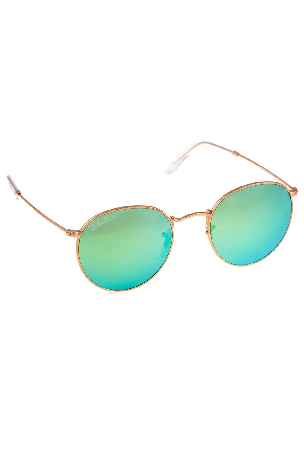 Ochelari de soare barbati, Rayban 3447 112/p9, Metal, 53-21-145, Auriu/Verde