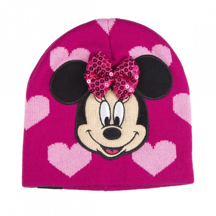 Minnie Mouse Kötött Sapka, 2200007968, Fekete