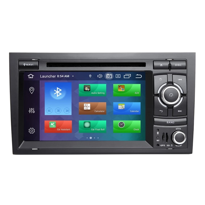 Navigatie AUTONAV Android GPS Dedicata Audi A4 B6 si B7 cu DVD-Player, 64GB Stocare, 2GB RAM, Display 7", WiFi, 2 x USB, Bluetooth, Quad-Core 4 x 1.8GHz, 4 x 50W Audio