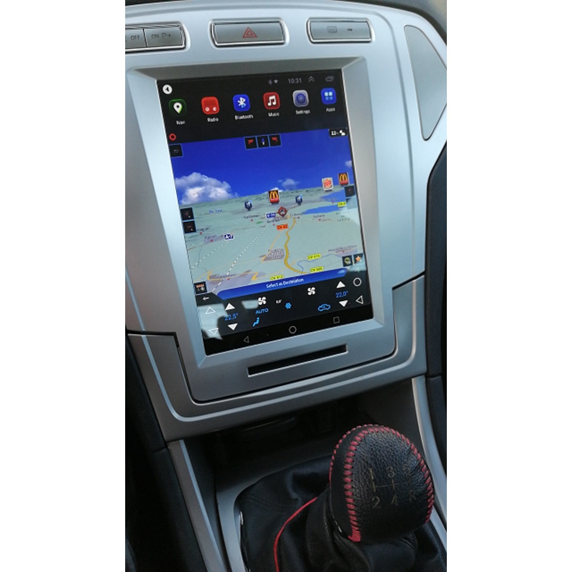 Navigatie Autonav Android Gps Dedicata Ford Mondeo Stil Tesla