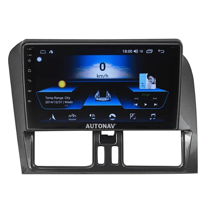 Navigatie AUTONAV Android GPS Dedicata Volvo XC60 2008-2017, Model Classic, 64GB Stocare, 2GB RAM, Display 9", WiFi, 2 x USB, Bluetooth, Quad-Core 4 * 1.8GHz, 4 * 50W Audio