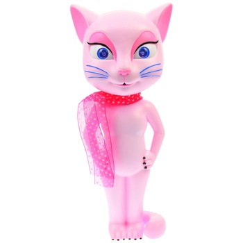 Pisicuta vorbitoare Talking Angela Deliny®, roz, cu sunete si luminite Pisicuta vorbitoare Talking Angela Deliny®, roz, cu sunete si luminite