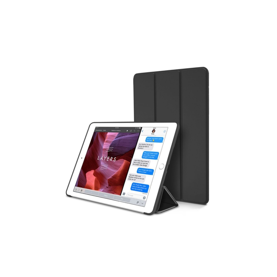 Husa pentru tableta Samsung Galaxy Tab A 10.1 2019, piele ecologica, Negru